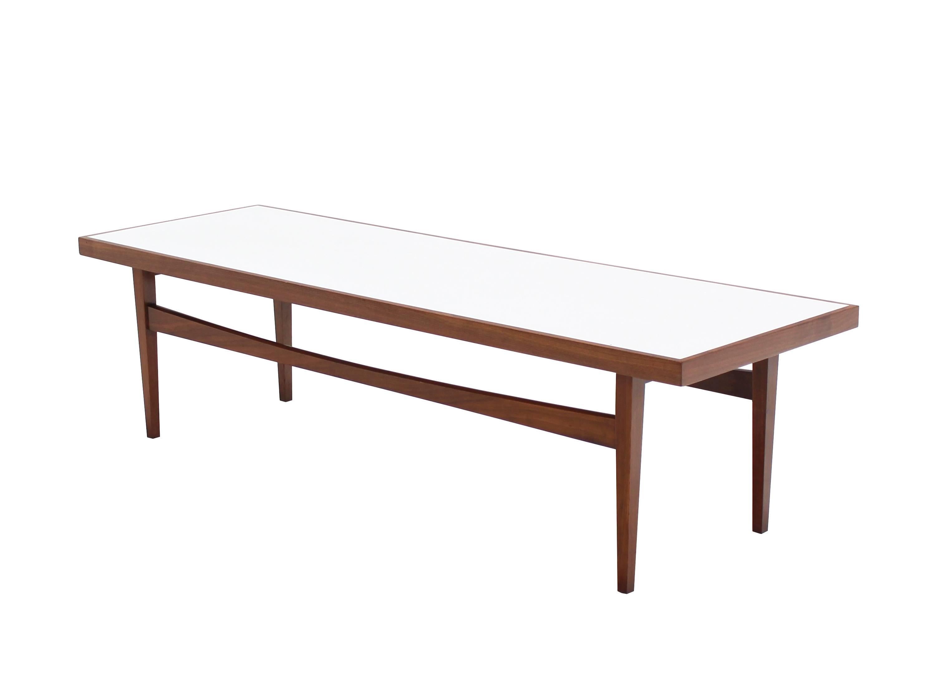 Very nice Mid-Century Modern solid walnut rectangular coffee table.