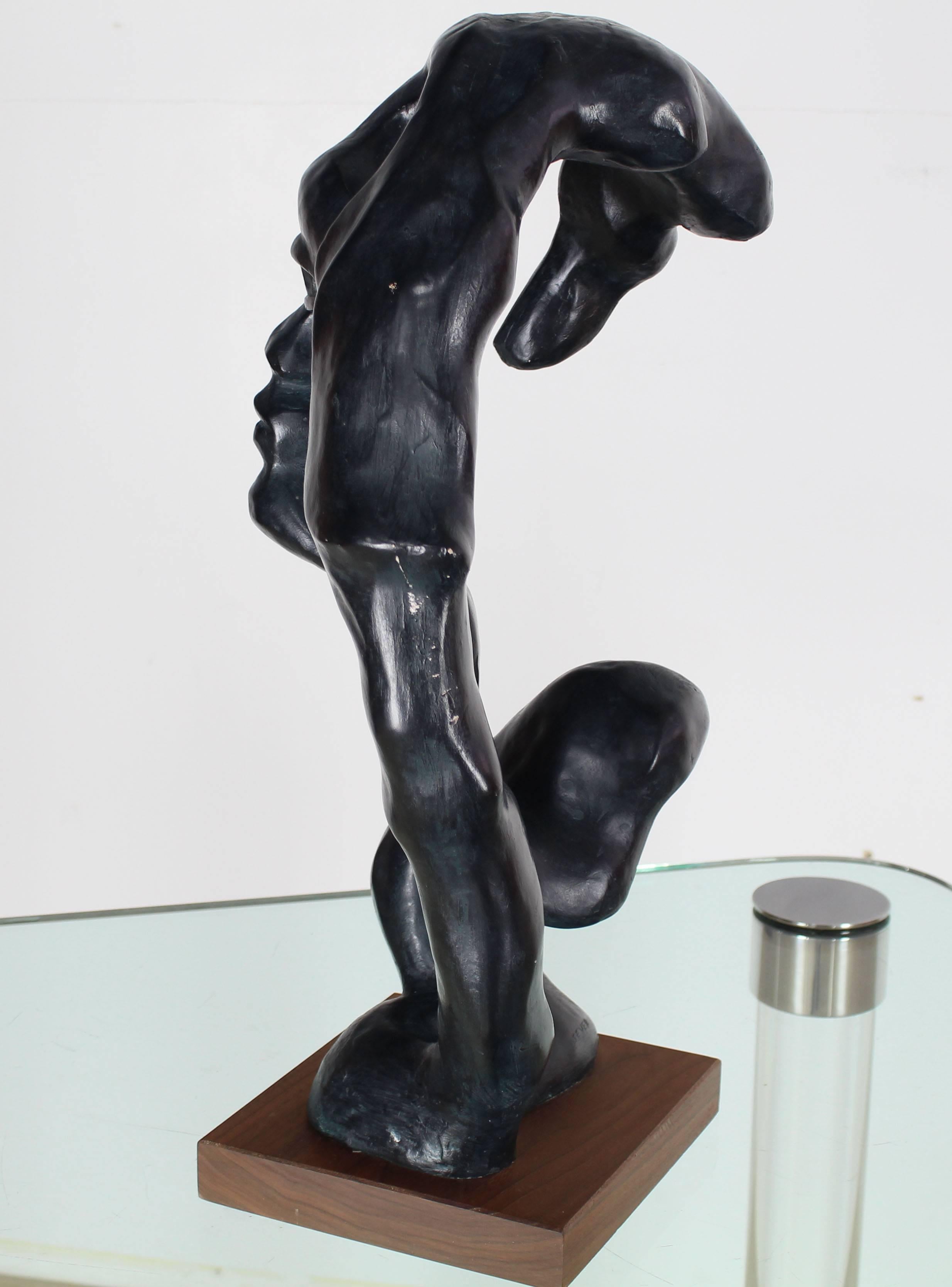 black abstract sculpture