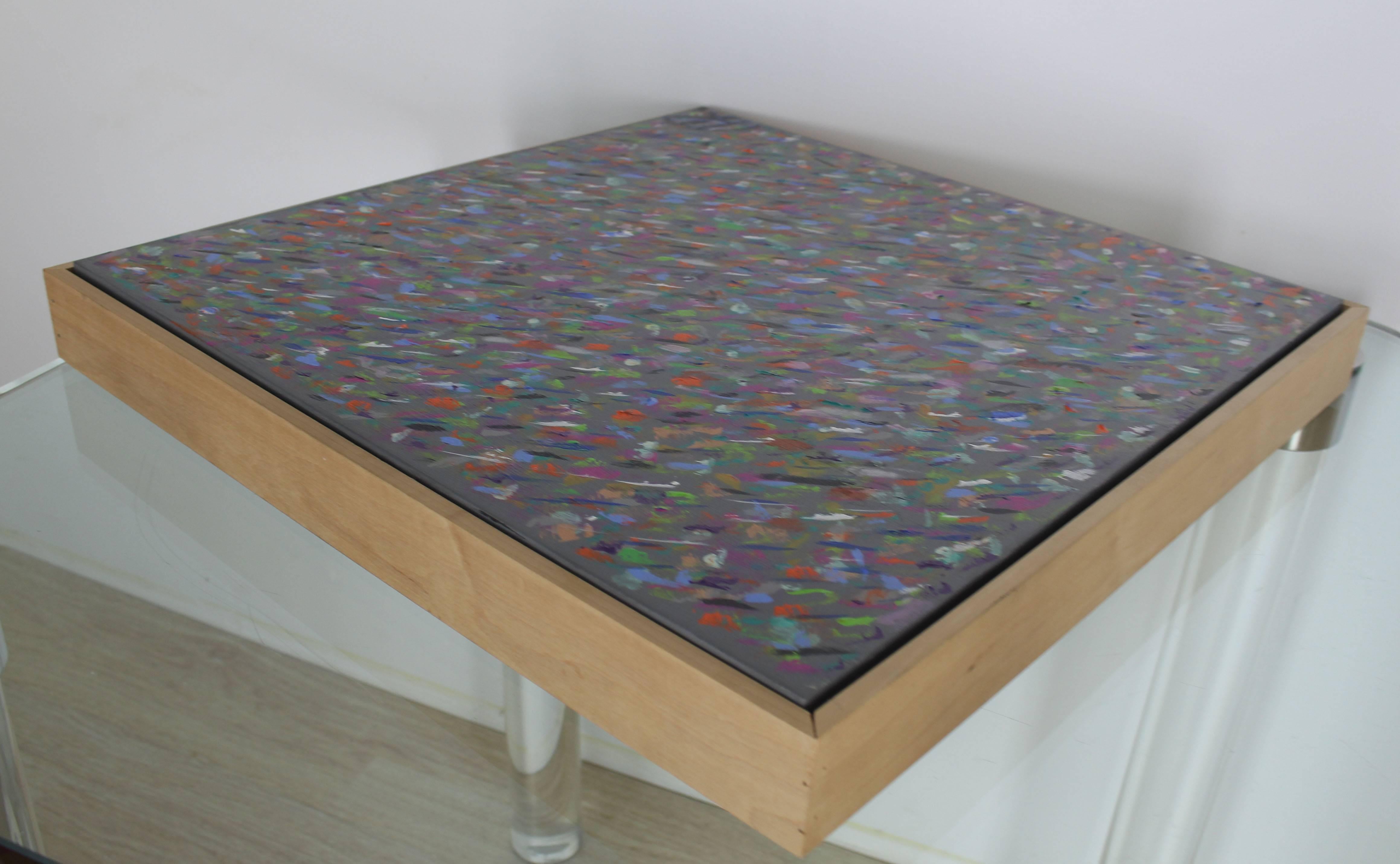 XX secolo Quadro astratto moderno firmato dall'artista Herman Kahan in vendita