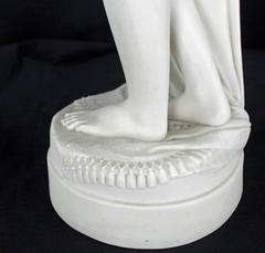 19th Century Fine Porcelain Nude Woman Figurine Tall, Dated 1853