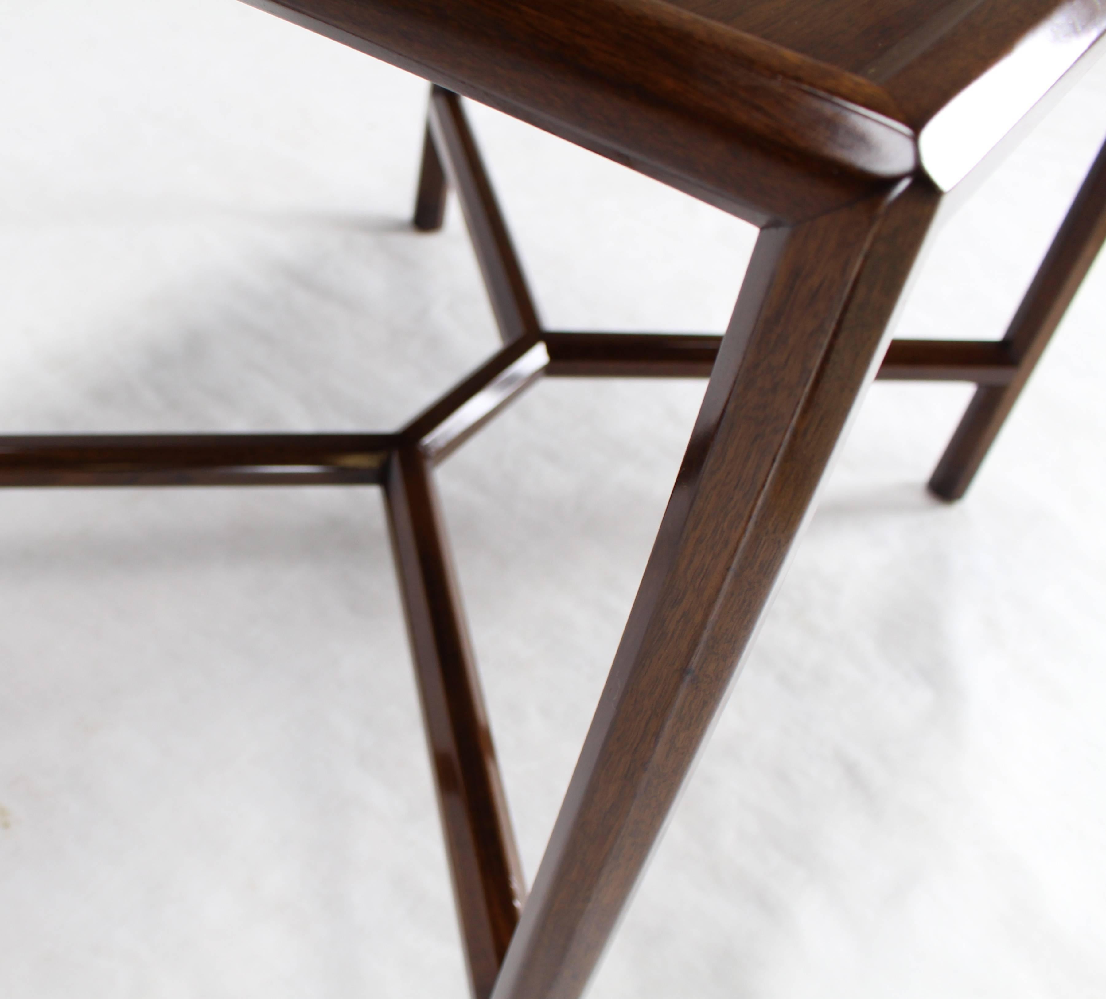 Lacquered Dunbar Walnut Side Table