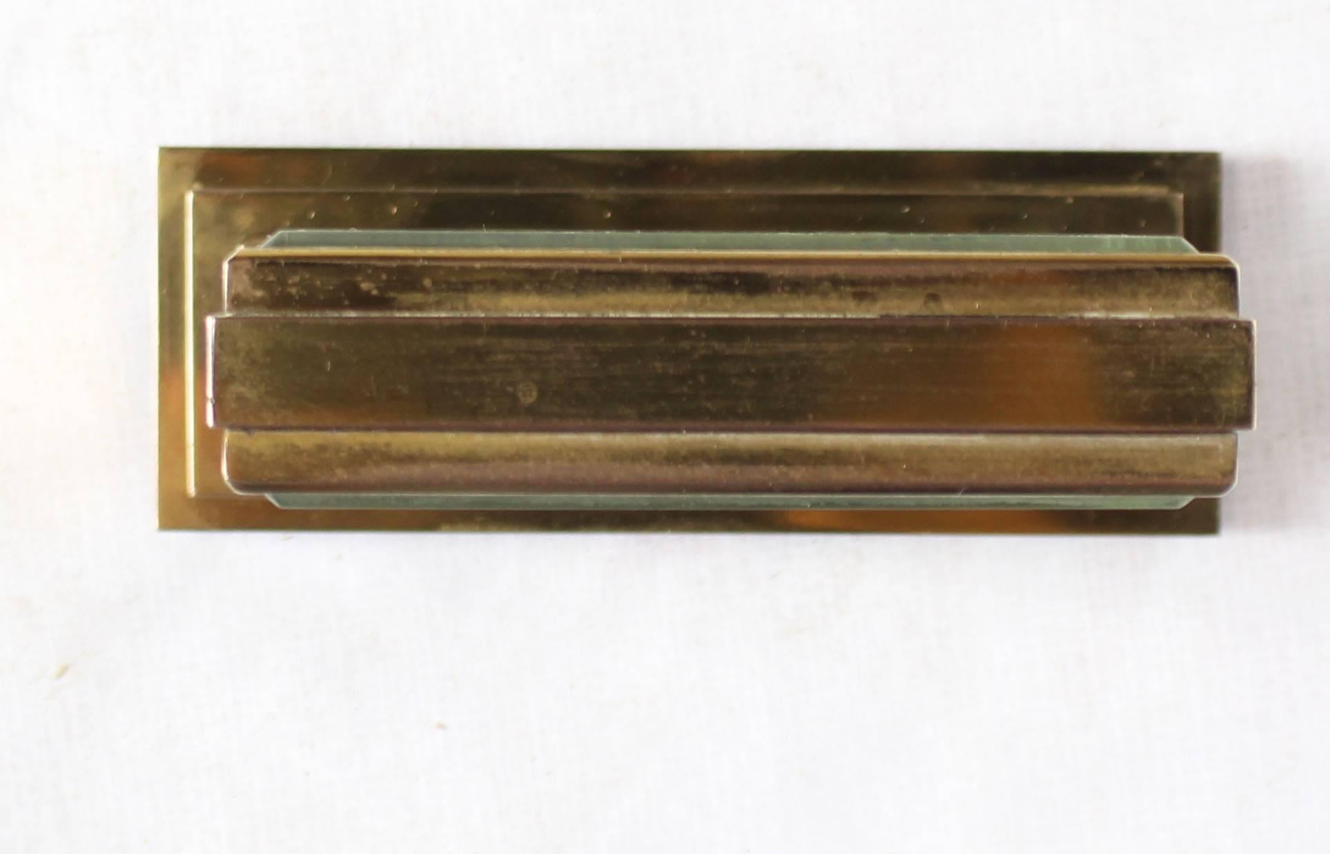 Double Sided Tiffany Heavy Bronze Square Desk Table Clock In Excellent Condition In Rockaway, NJ
