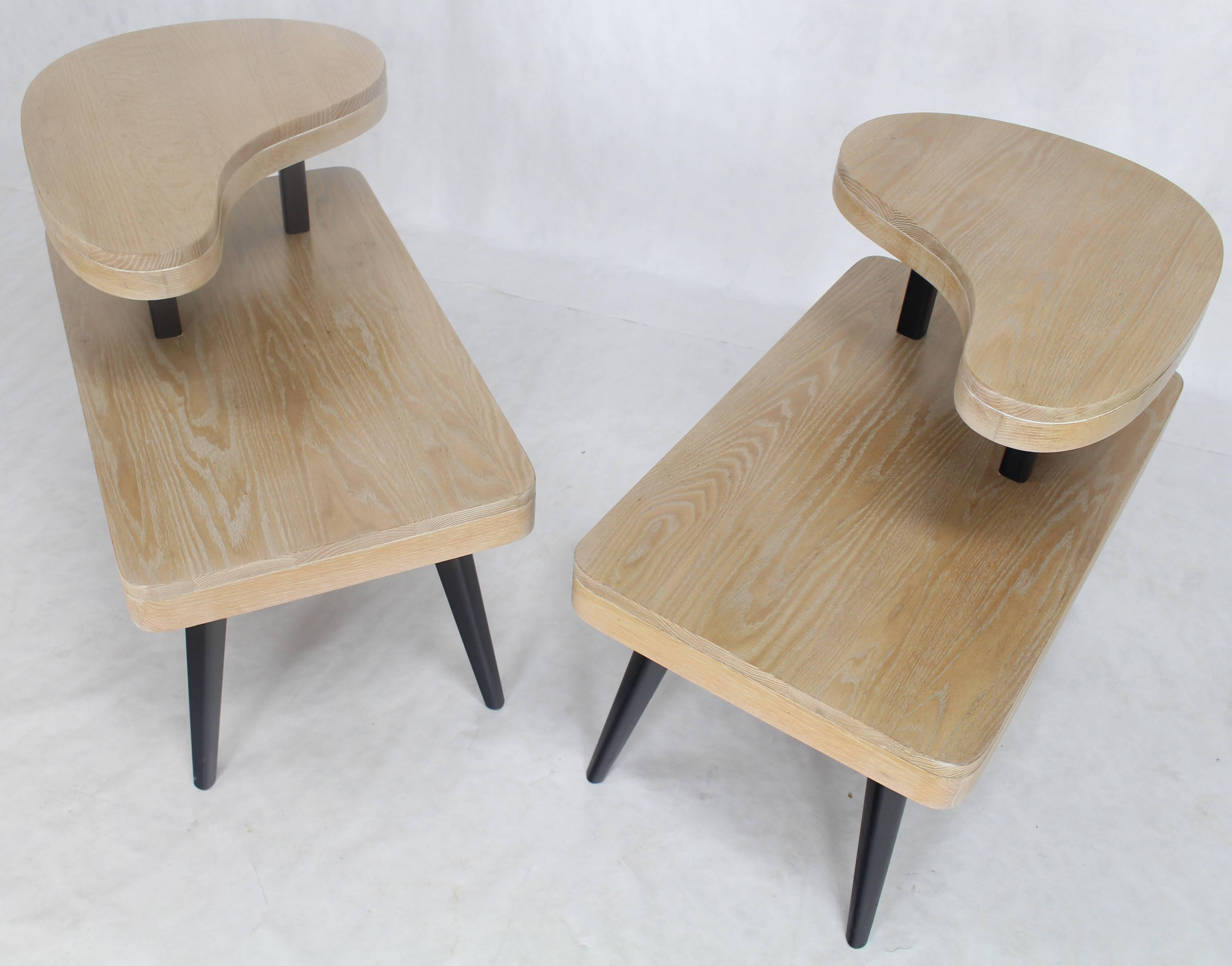 organic modern end tables