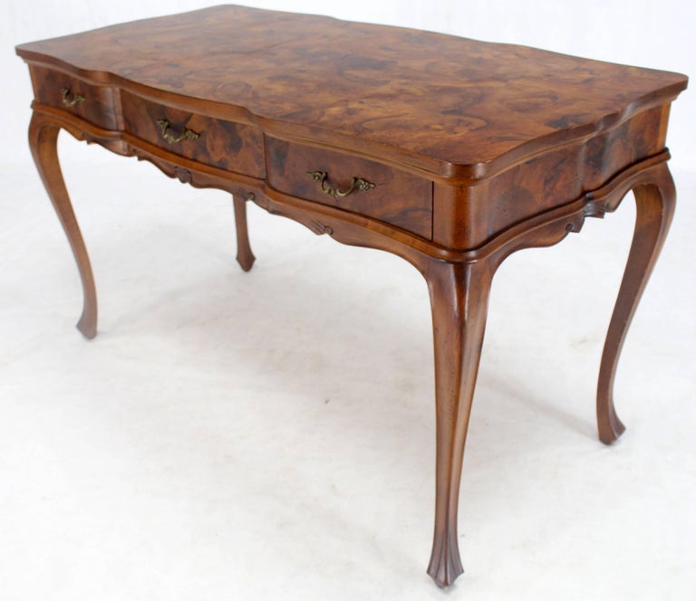 Patch Burl Wood Work Medium Size Low Profile Floating Desk Writing