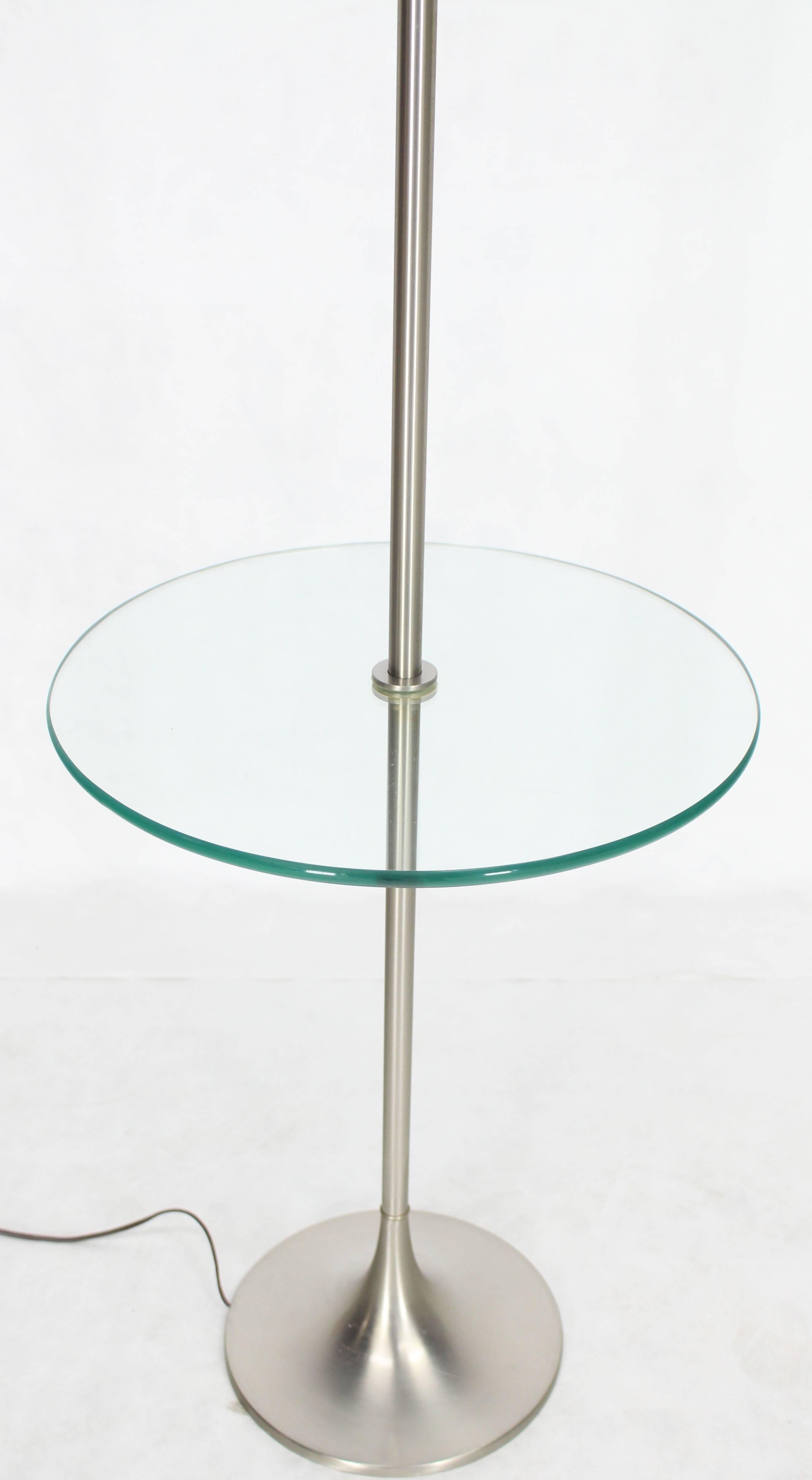 floor lamp with built in table