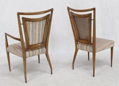 Set of Six Mid-Century Modern Walnut Dining Chairs by Widdicomb in Ponti Style