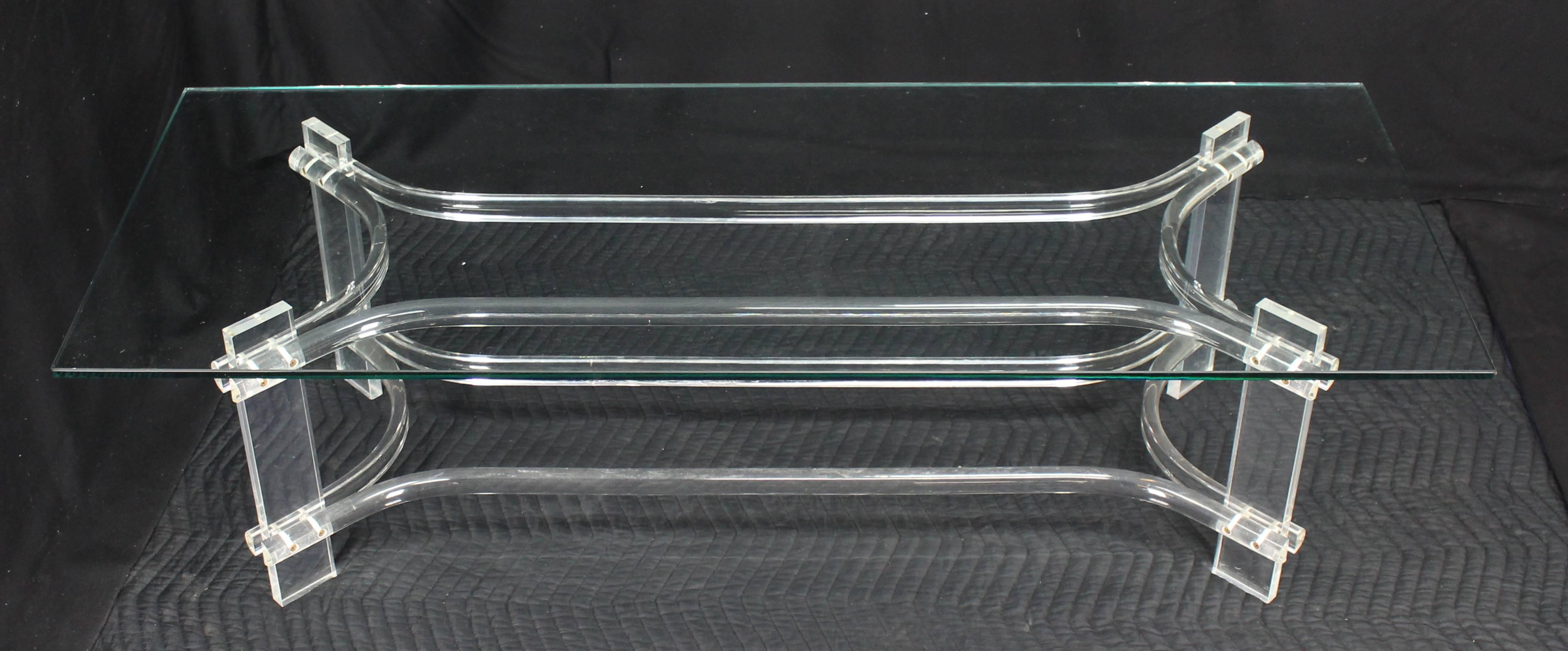 rectangle coffee table with glass top