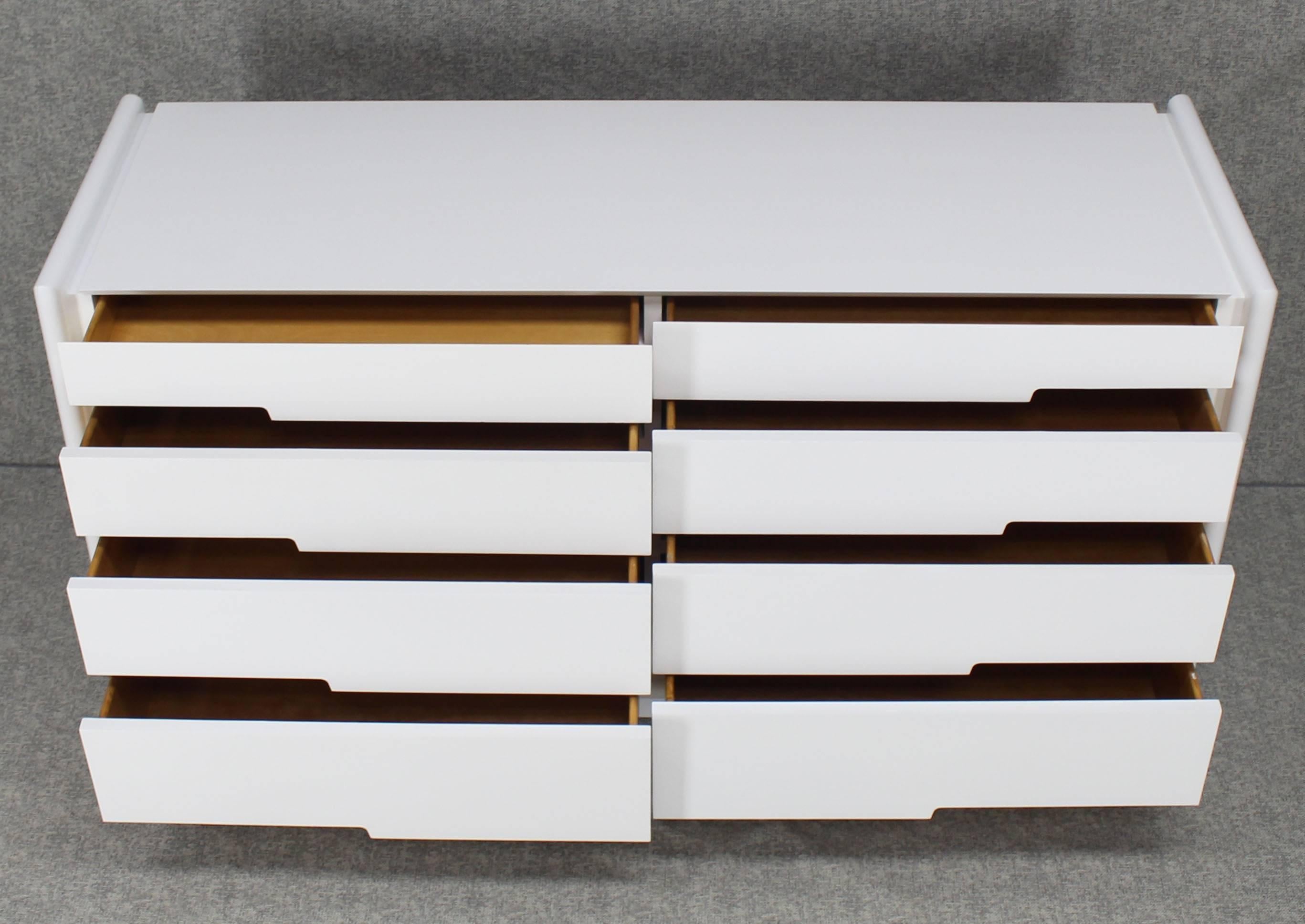mid century modern white dresser