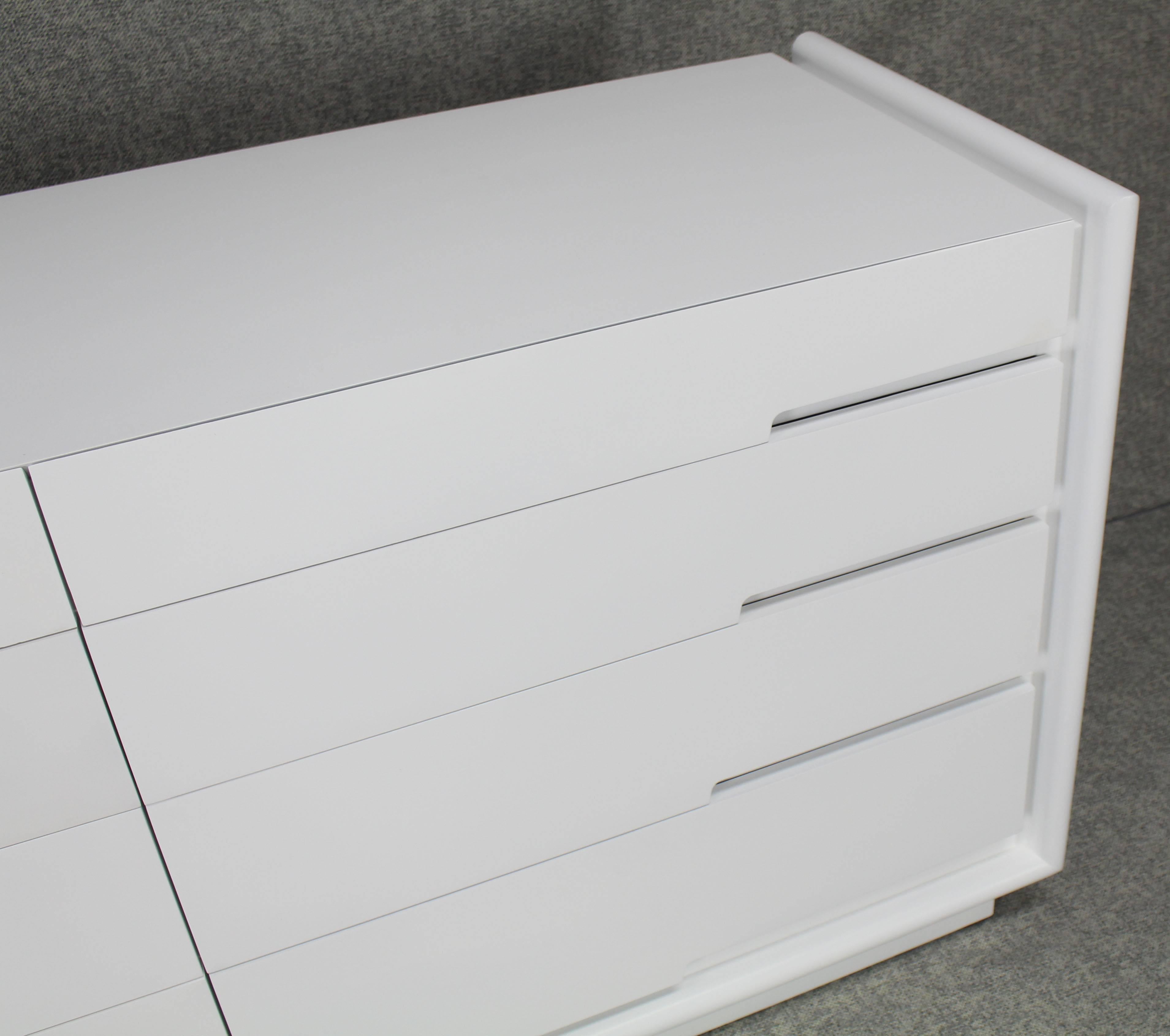 white lacquer dresser modern