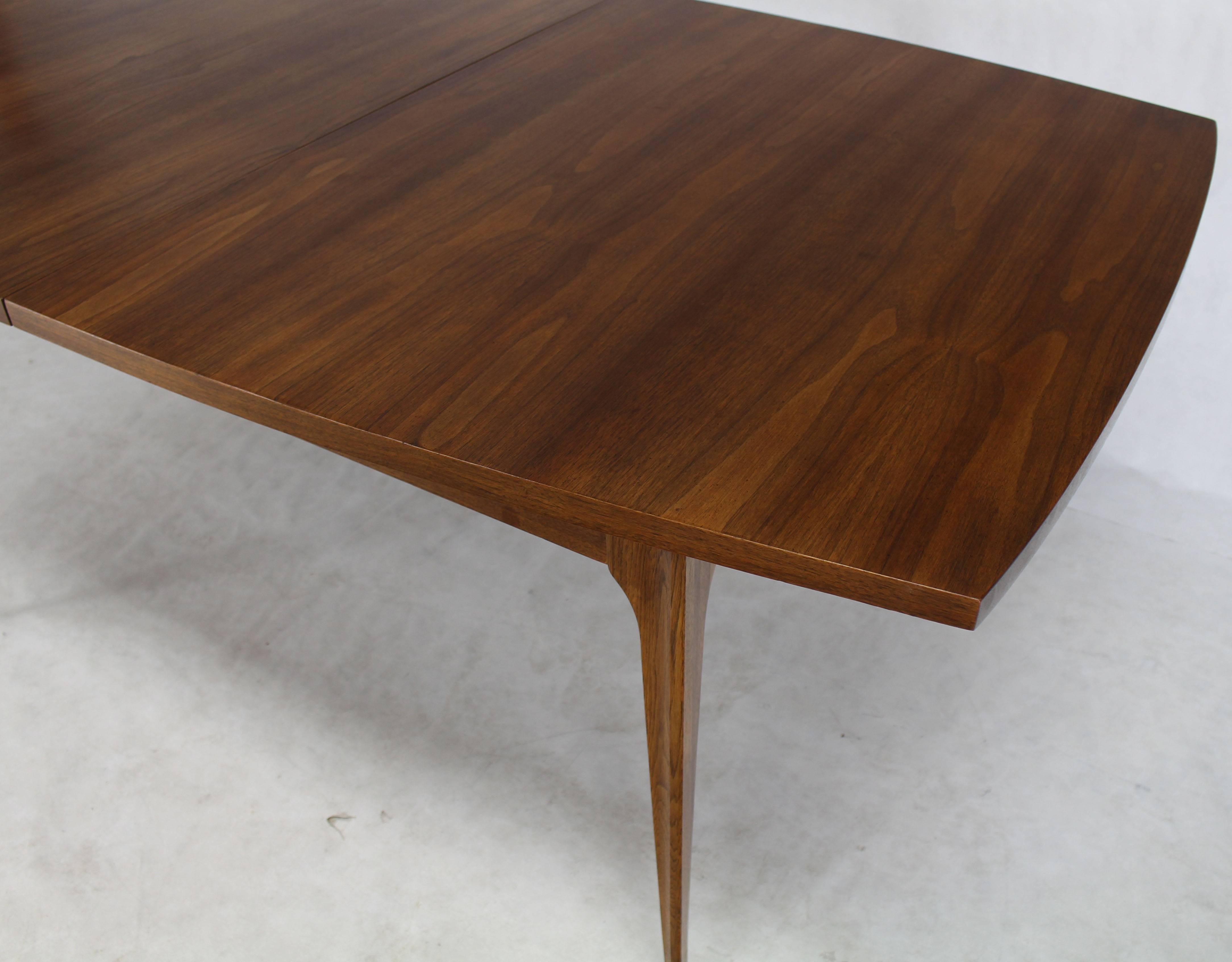 mid century modern walnut dining table