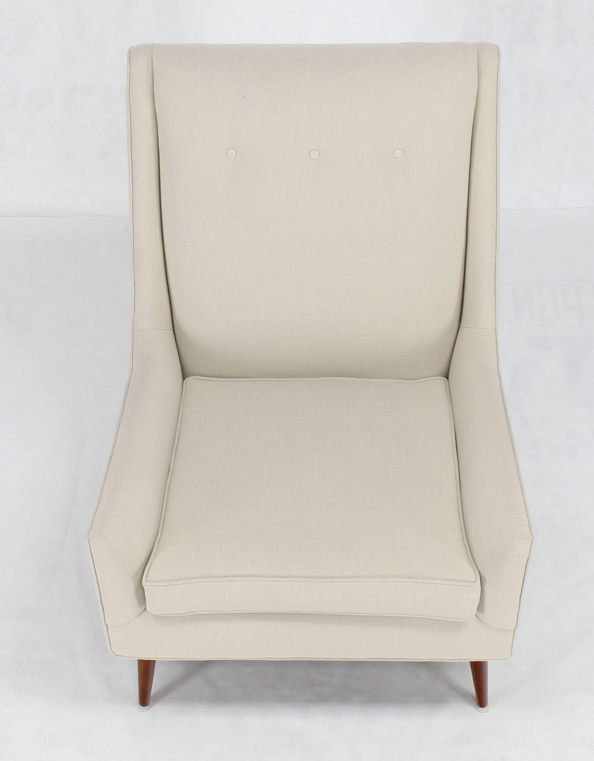 Neue Polsterung Hohe Dübelbeine McCobb Lounge Chair (Moderne der Mitte des Jahrhunderts) im Angebot