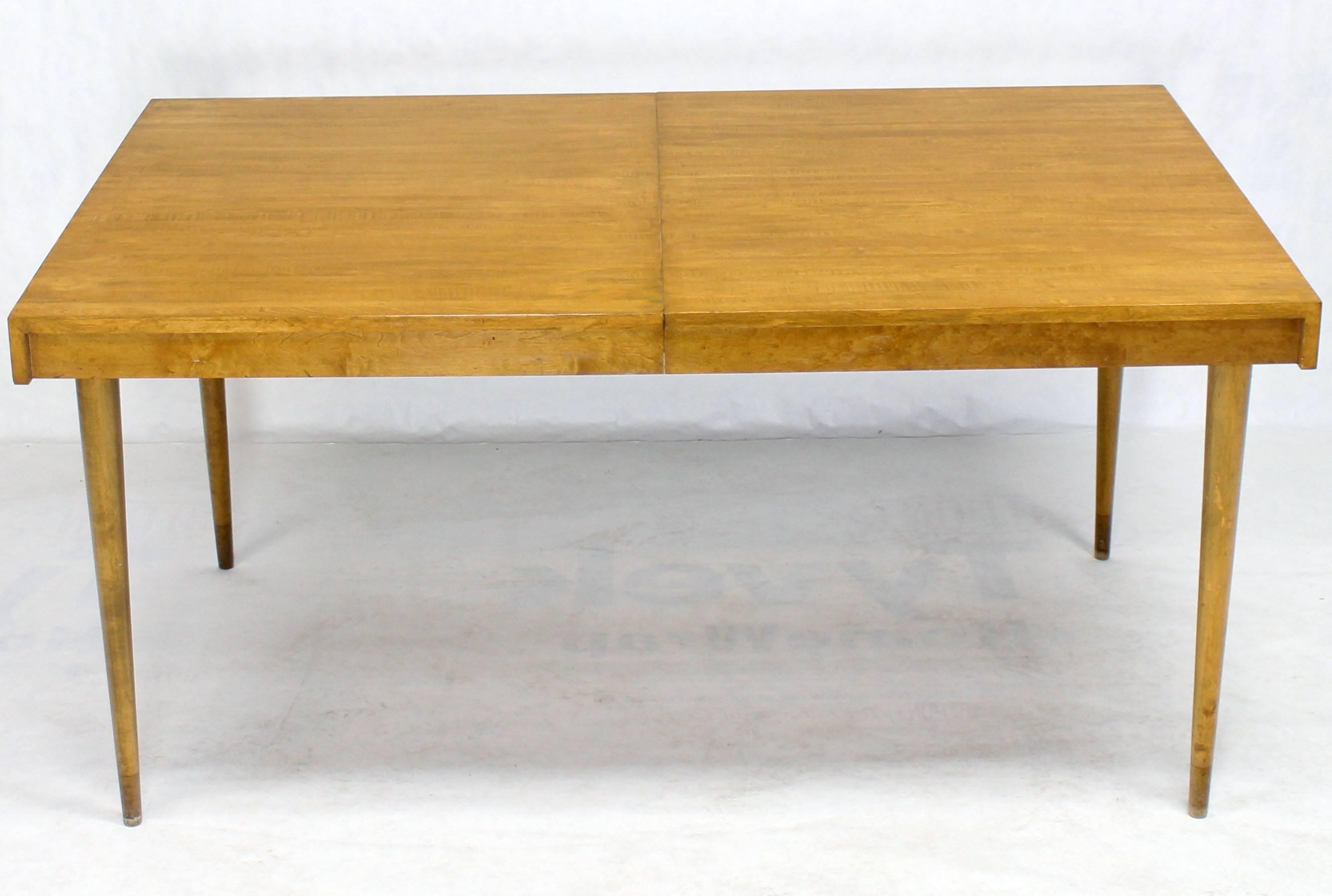 Swedish Blond Birch Dining Table w/ Two Extension Boards Leafs  In Excellent Condition For Sale In Rockaway, NJ