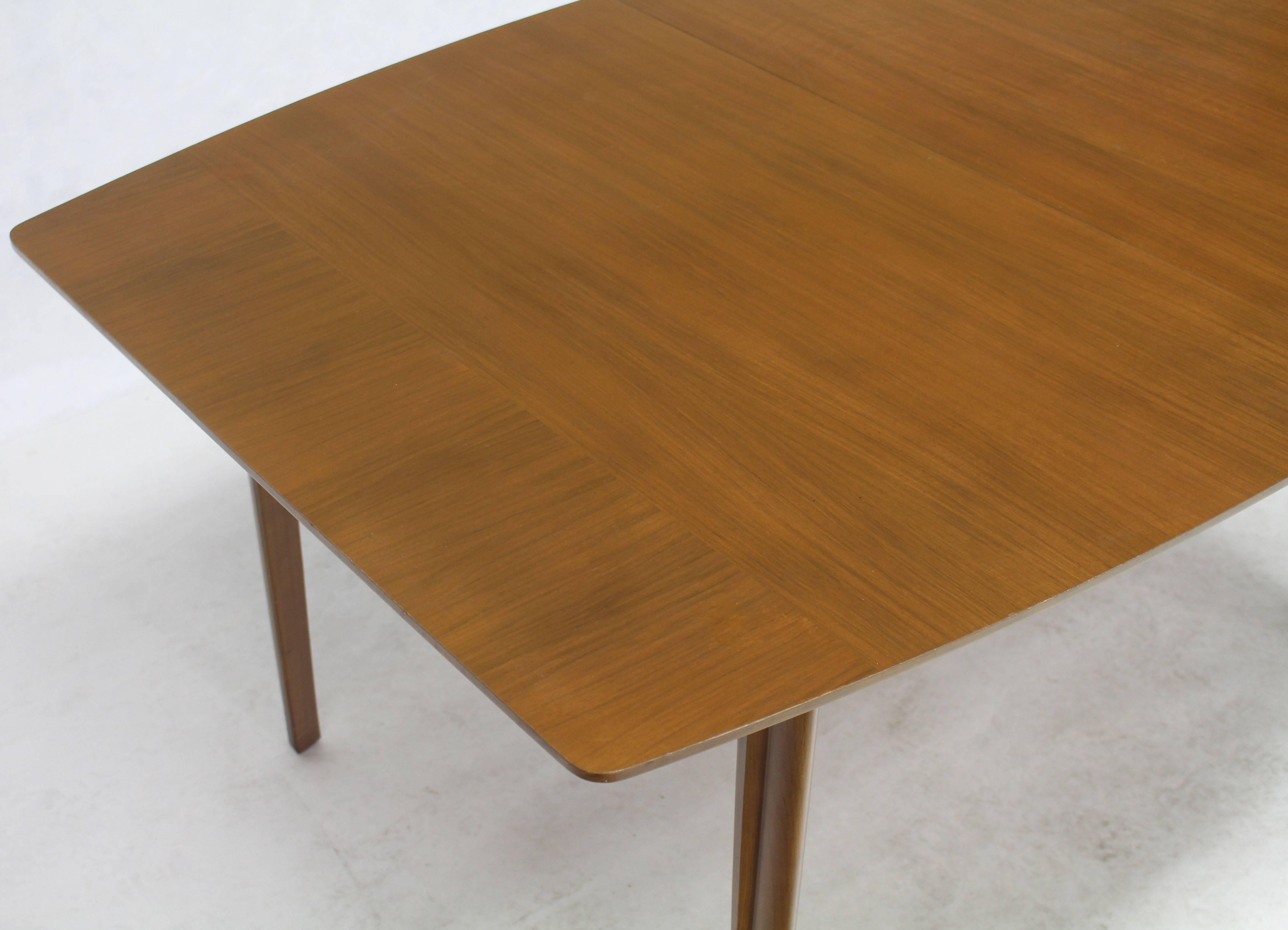 American Widdicomb Walnut Dining Table w/ Two Extension Boards Leaves Gibbings era For Sale