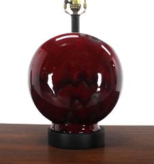 Pair of Blood Cherry Table Lamps