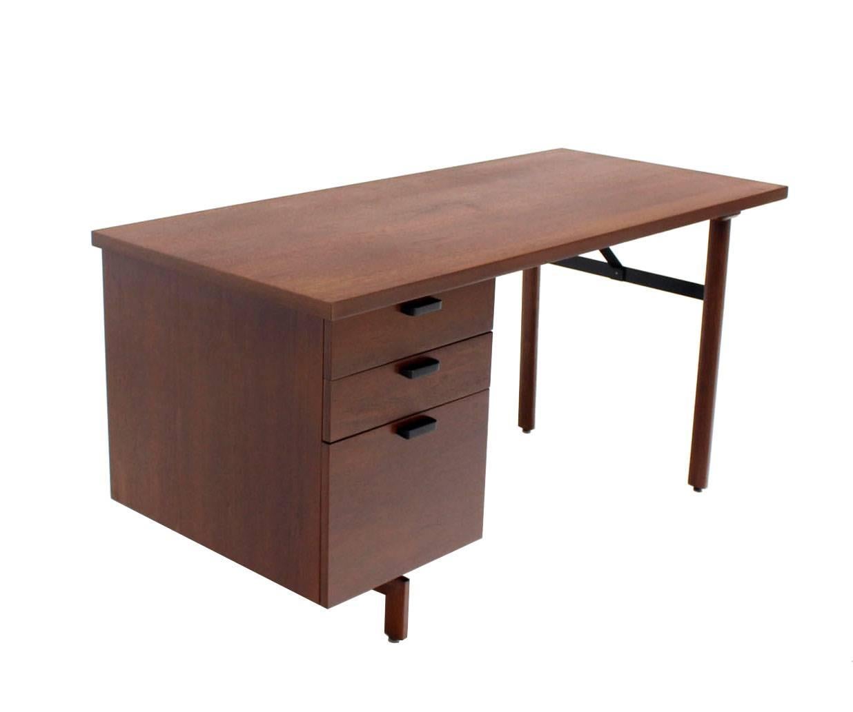mid century desk with file drawer