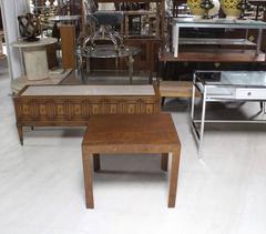 Burl Walnut Mid-Century Modern Side Table