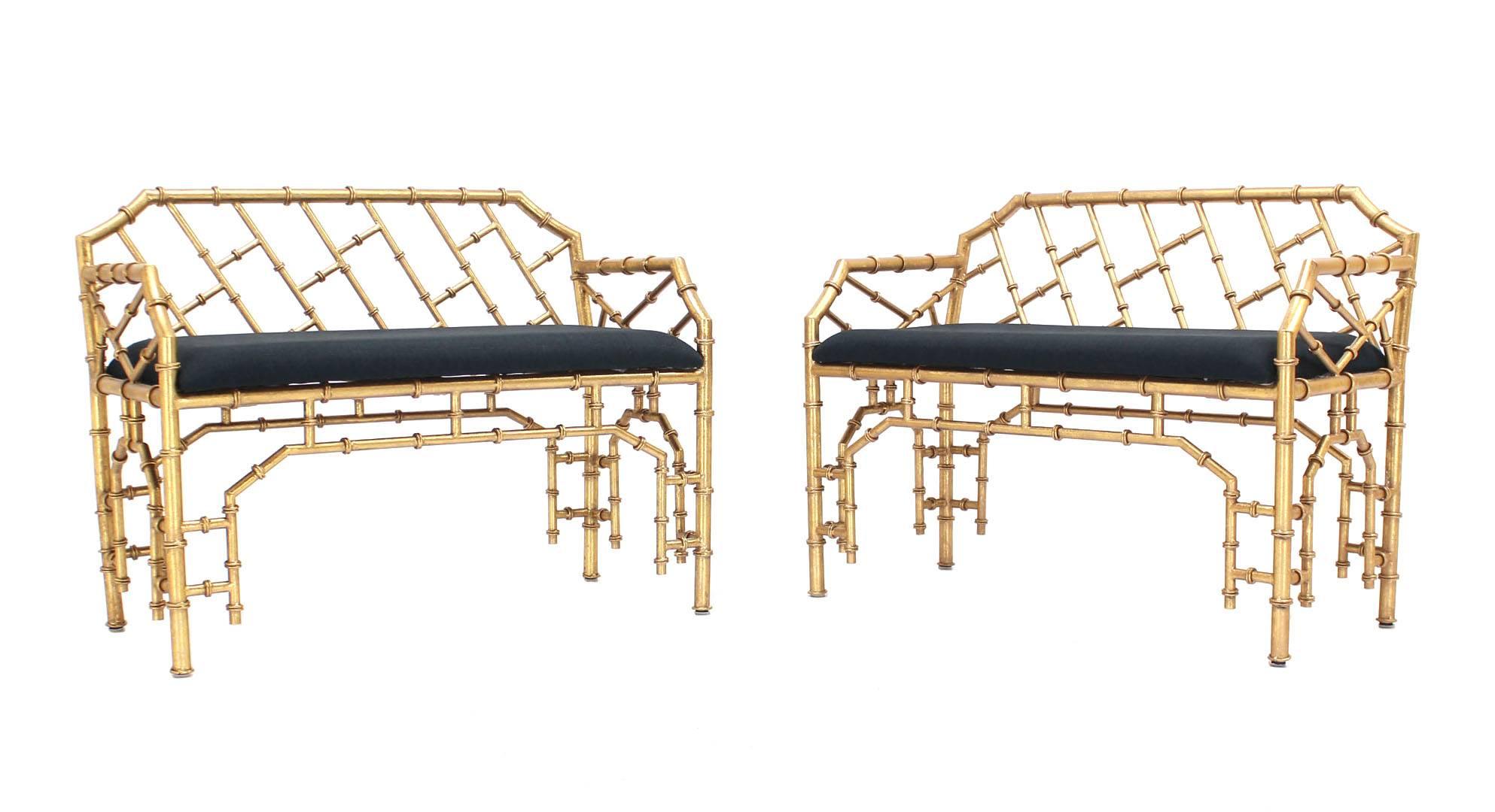 gold benches