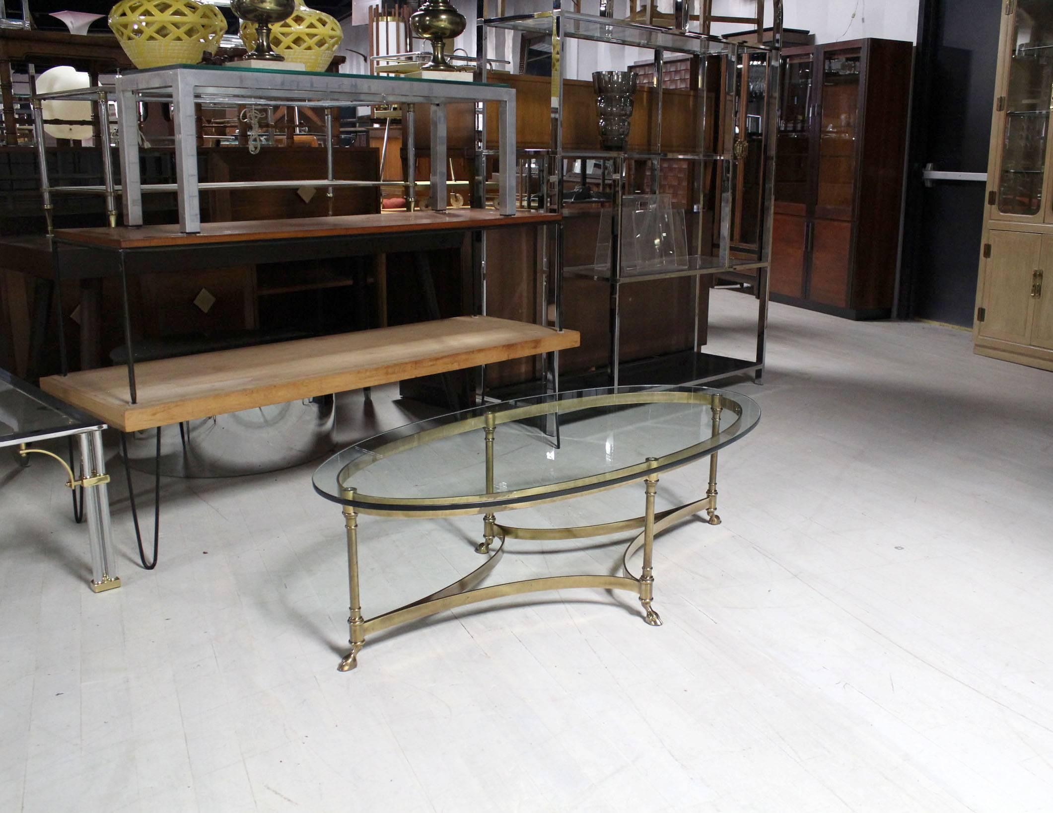 Very nice Italian brass coffee table in excellent condition.