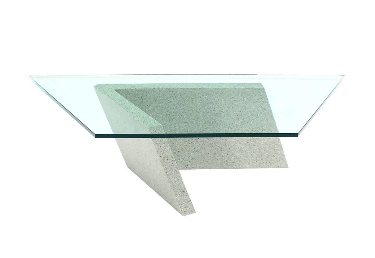 irregular shaped glass coffee table