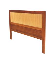 Danish Modern Full Teak Headboard Bed