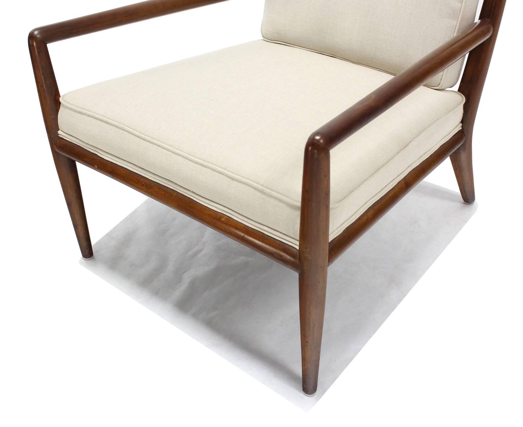 American Newly Upholstered Gibbings Lounge Arm Chair