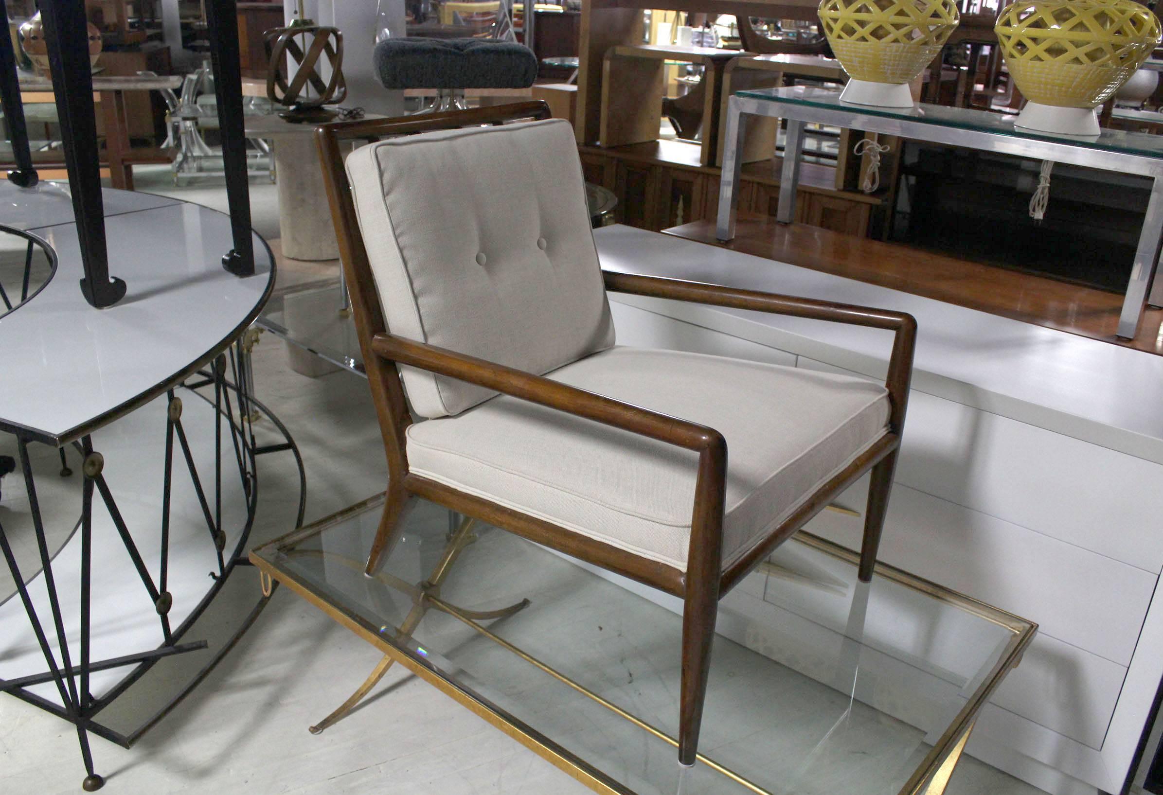 Nice newly upholstered mid century modern  Gibbings lounge chair.