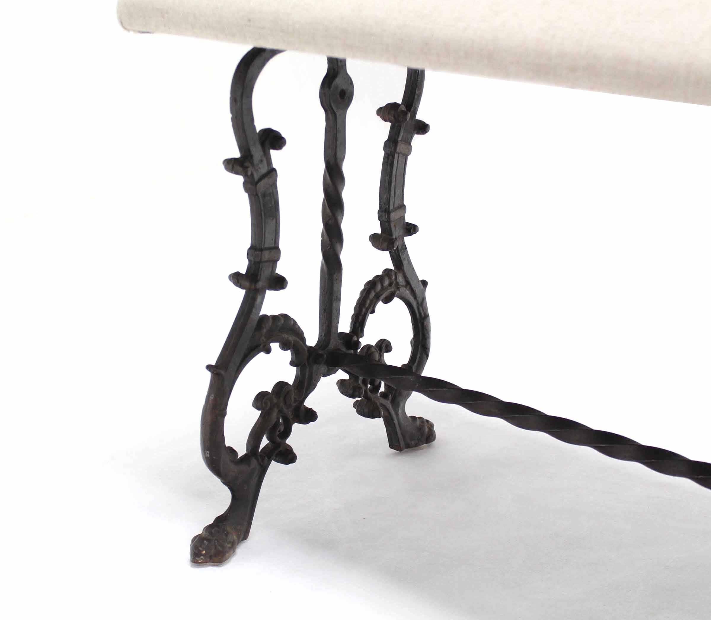 Gothic Cast Iron Art Deco Bench In Excellent Condition In Rockaway, NJ