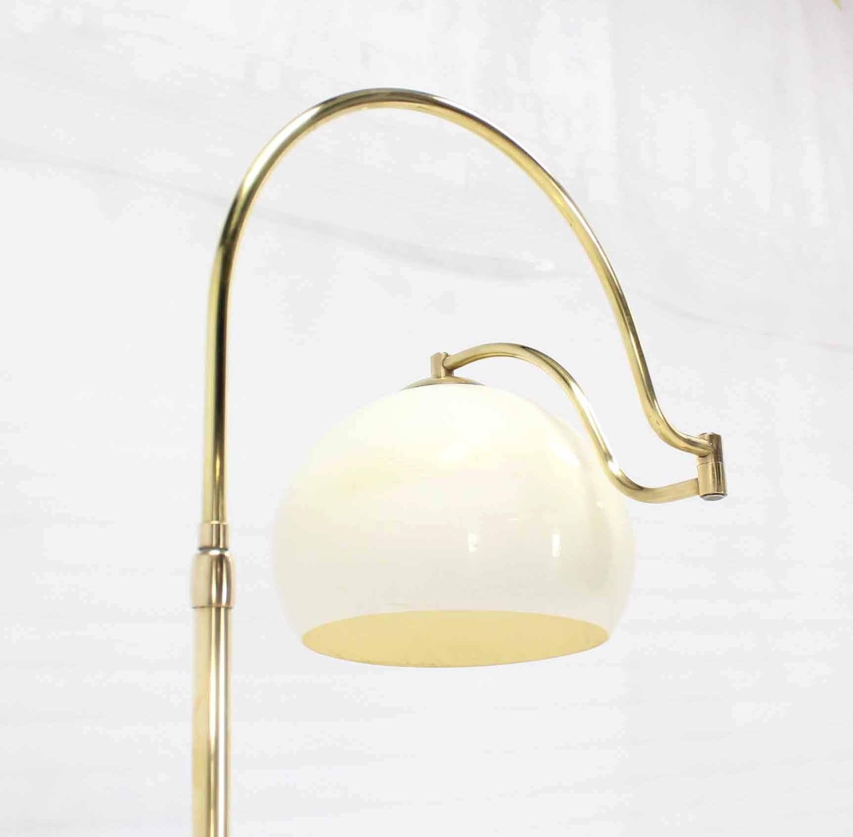 mid century modern brass floor lamp