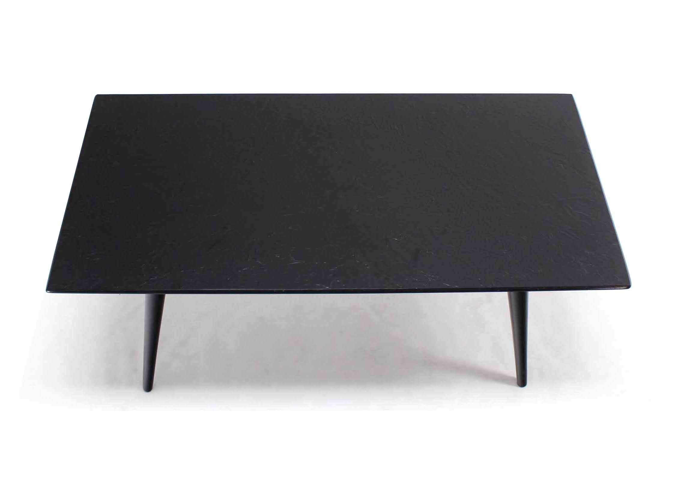 Paul McCobb Ebonized Rectangular Coffee Table In Excellent Condition In Rockaway, NJ