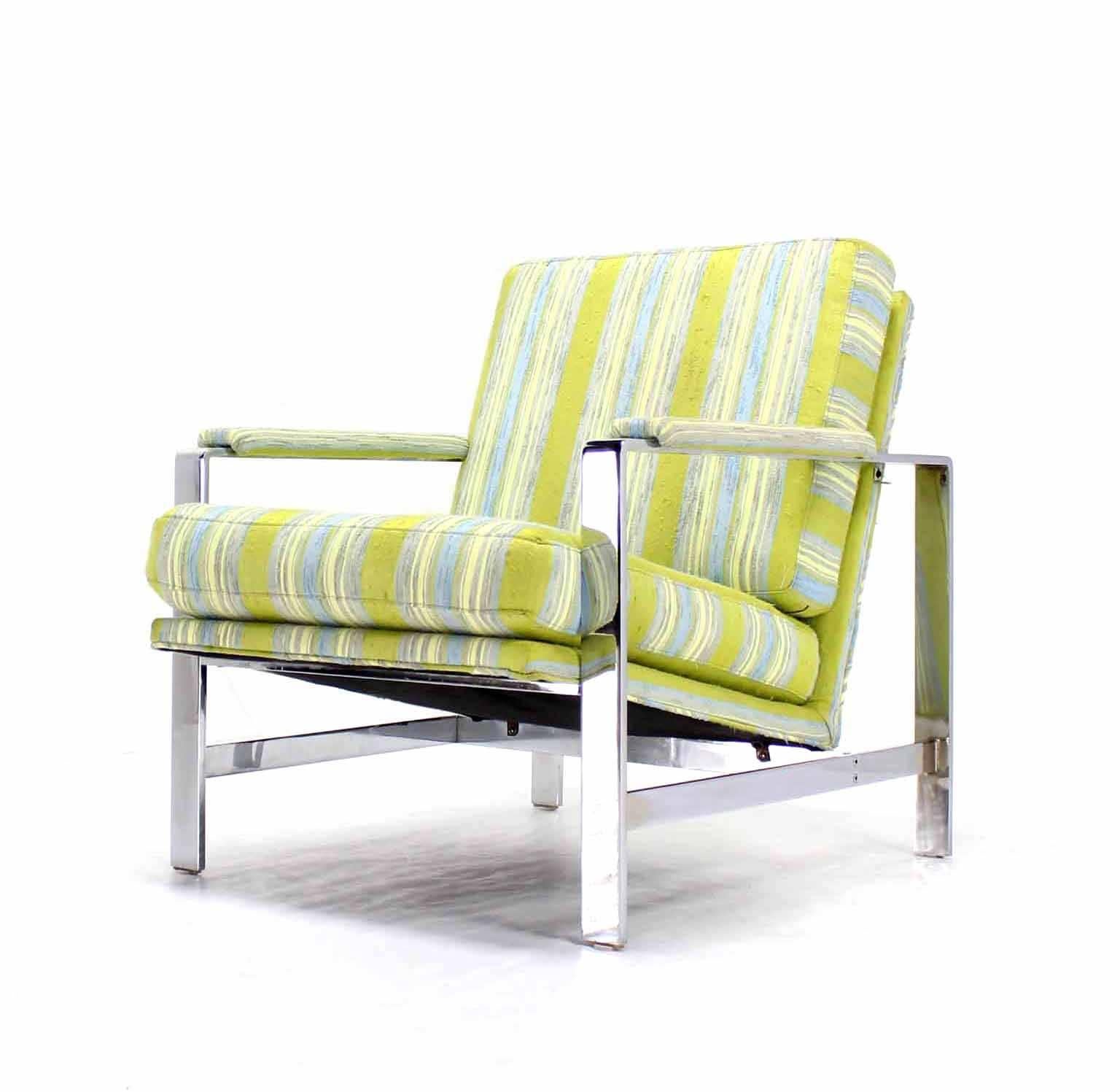 Silla de salón moderna de mediados de siglo Pulido en venta