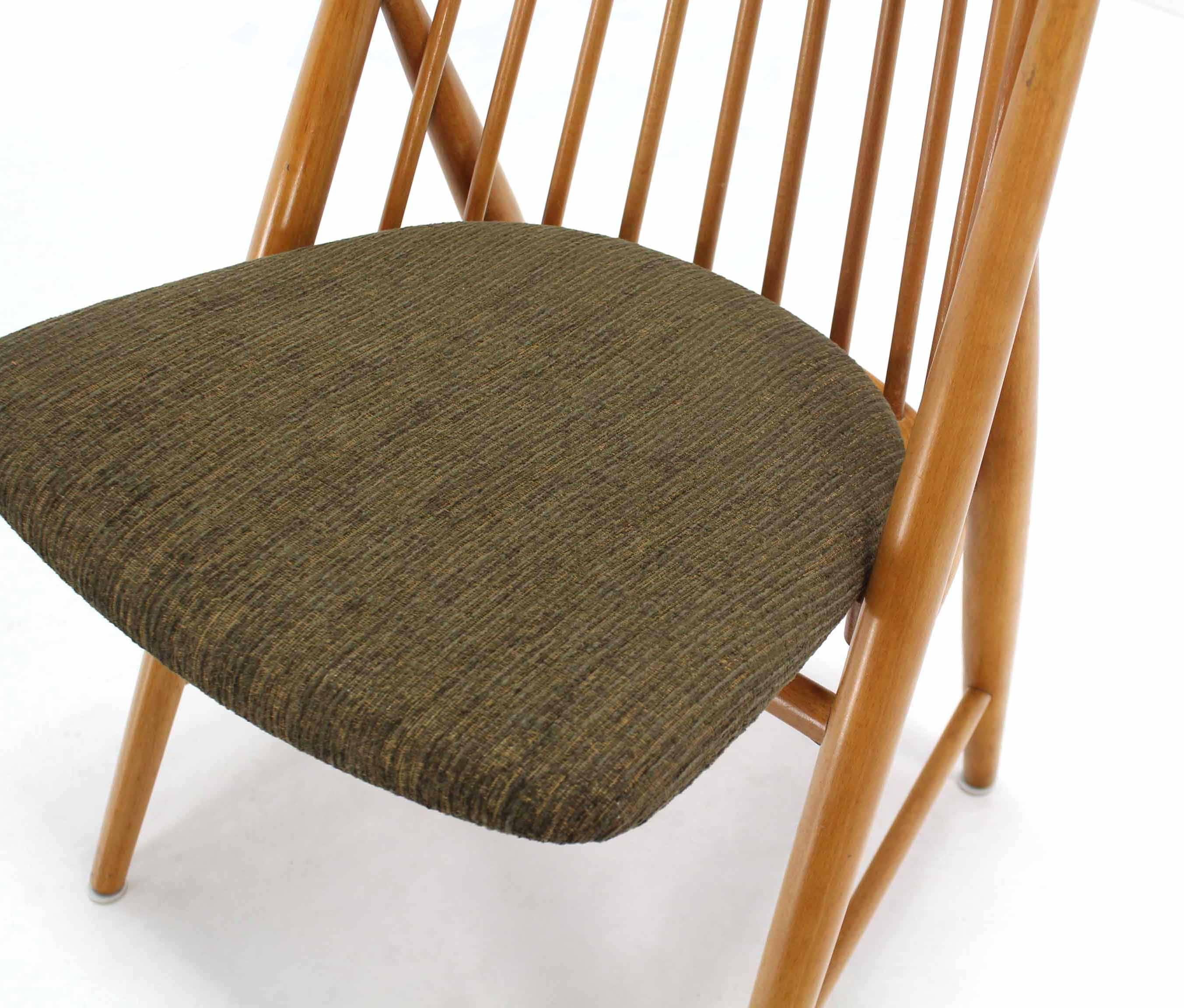 American Pair of Swedish Spindle Dowel Back Chairs For Sale