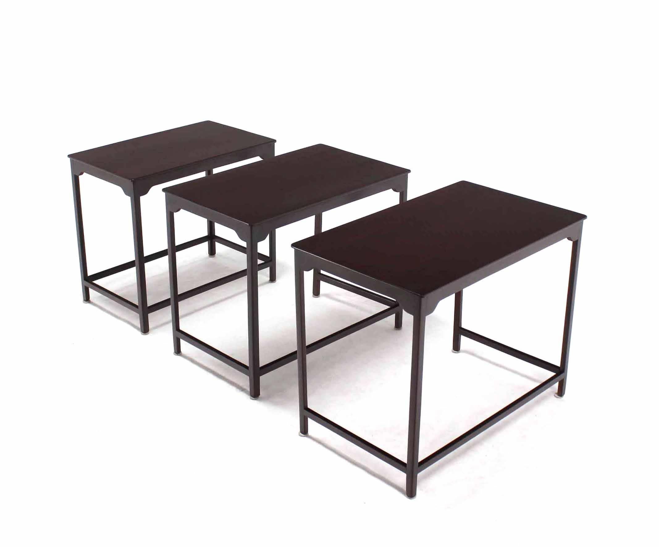 American Set of Three Dunbar Nesting Tables For Sale
