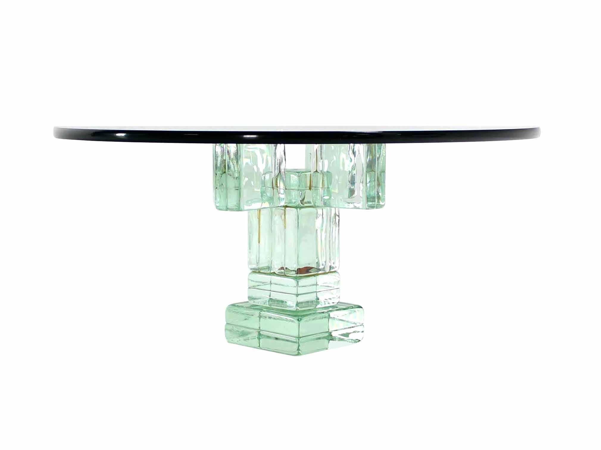 iridescent glass coffee table