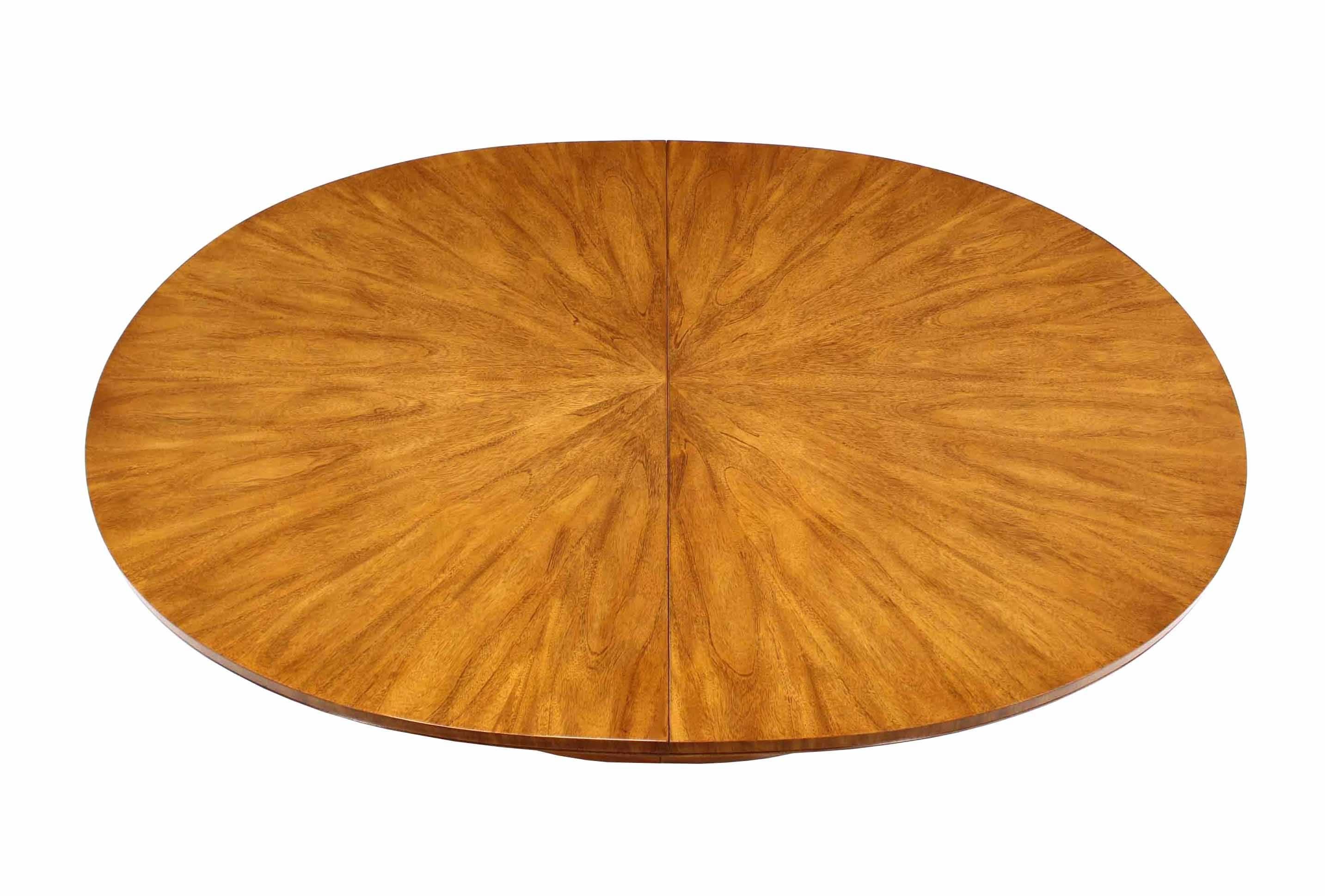 20th Century Oval Dining Satinwood Table by Drexel w/ Two Extension Boards Leafs