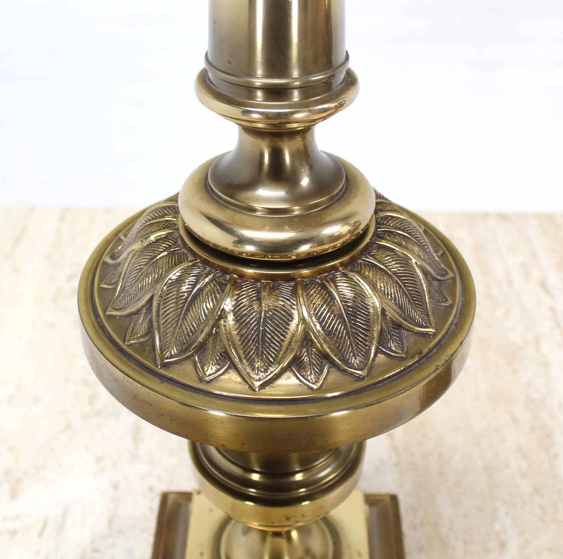 Pair of Brass Stiffel Table Lamps In Excellent Condition In Rockaway, NJ