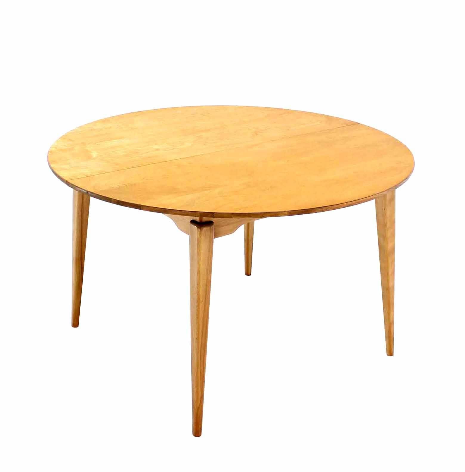 round birch table