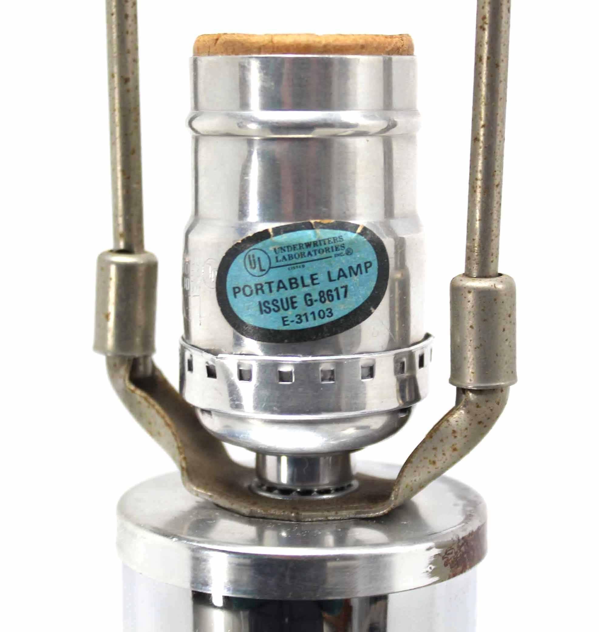 Mid-Century Modern Midcentury Chrome Bullet Shape Table Lamp For Sale