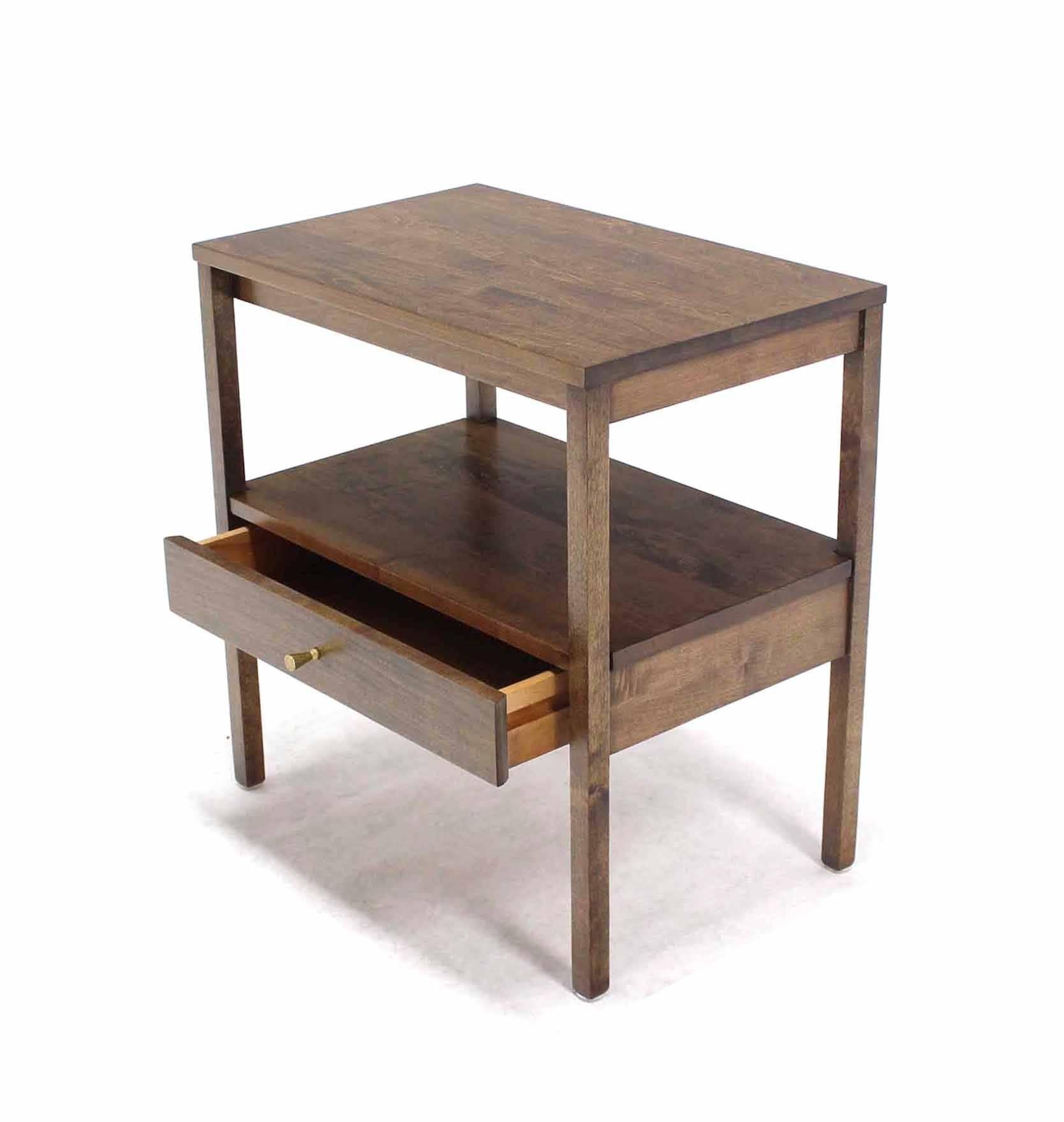 Laqué Support de table d'extrémité à un tiroir, moderne du milieu du siècle dernier  en vente