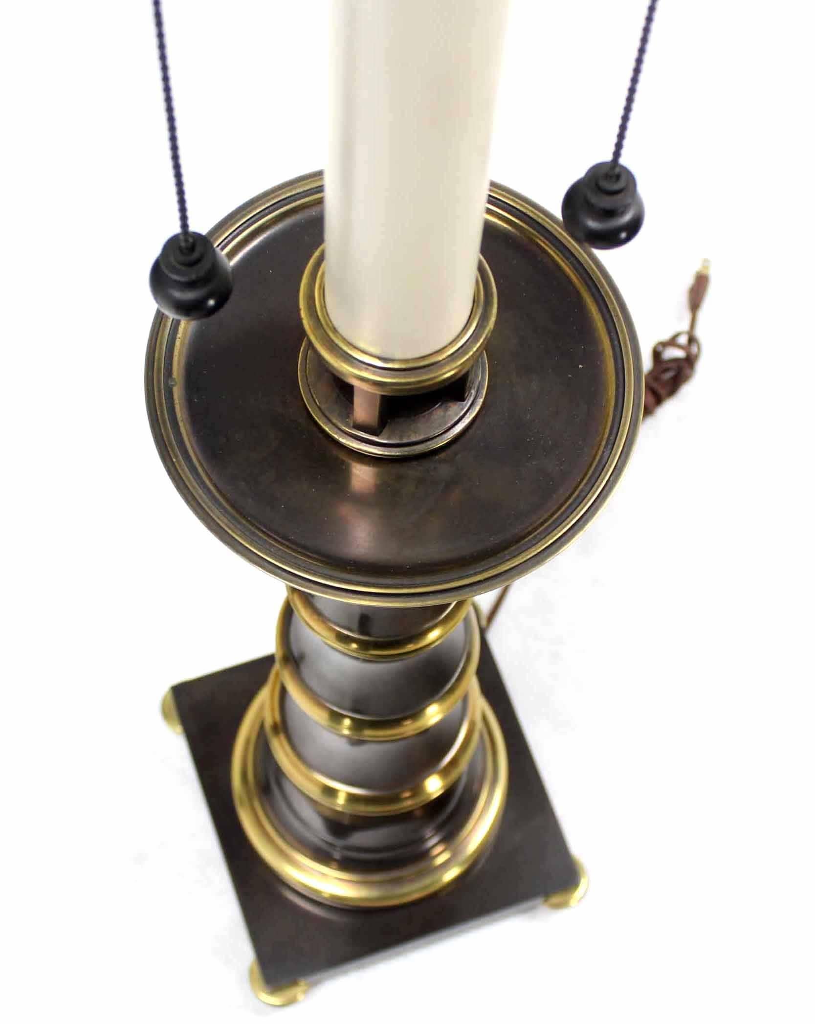 Brass Pair of Large Stiffel Table Lamps
