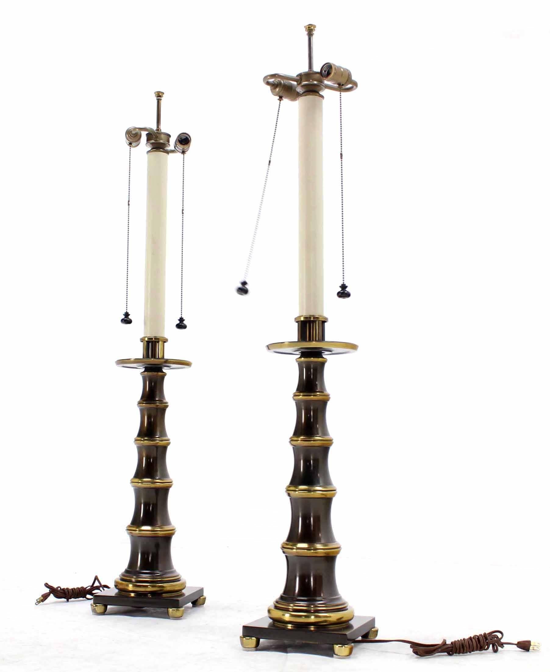 Mid-Century Modern Pair of Large Stiffel Table Lamps