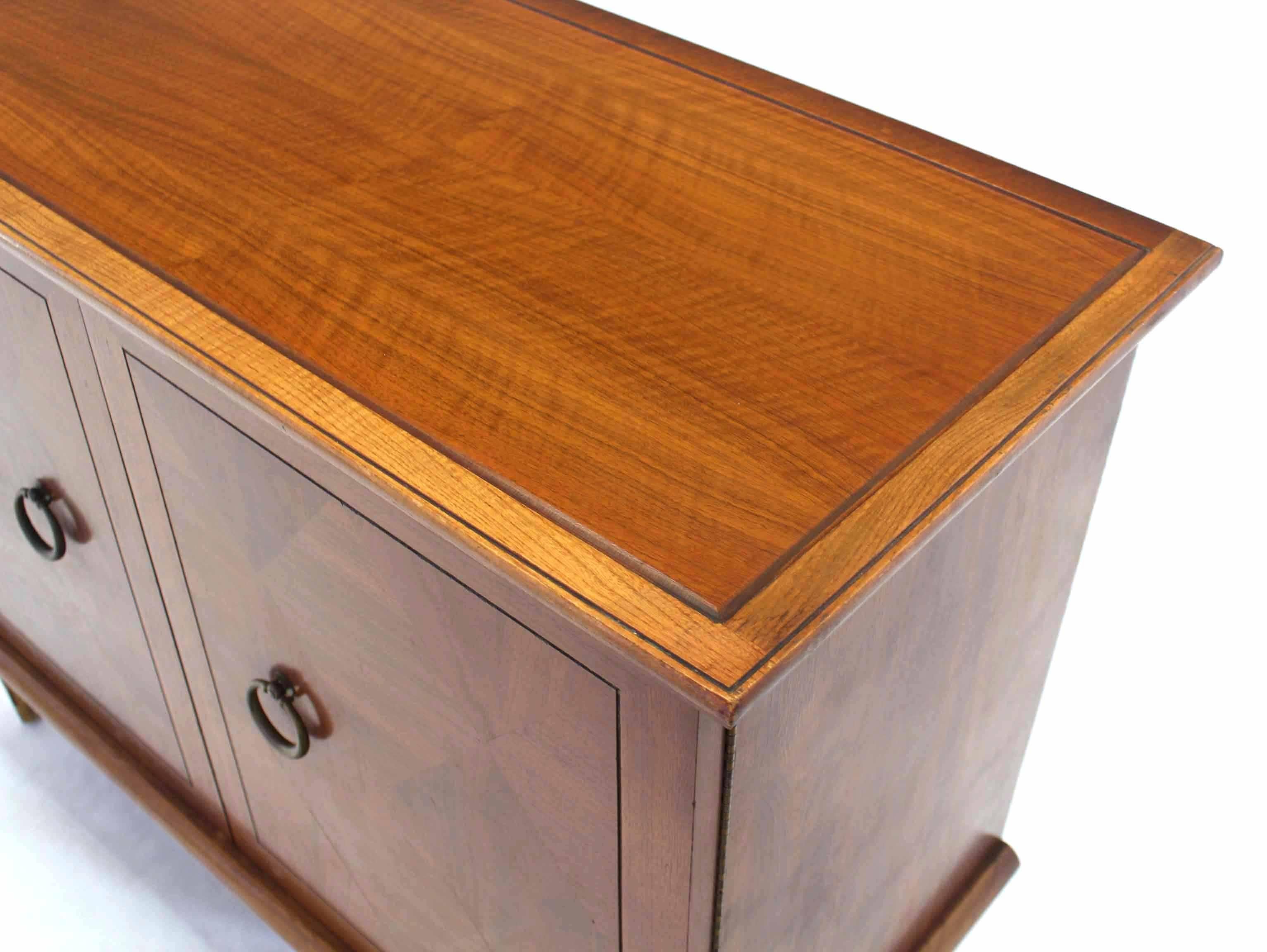 Walnut Mid Century Modern Cedar Lined Bachelor Chest Dresser