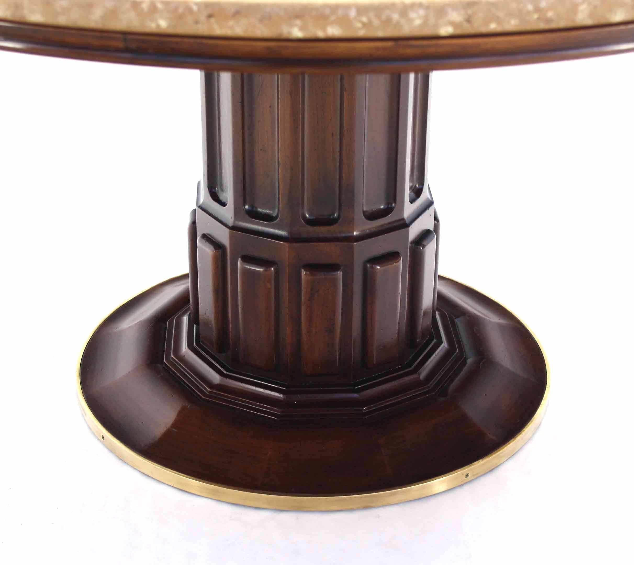 marble top round center table
