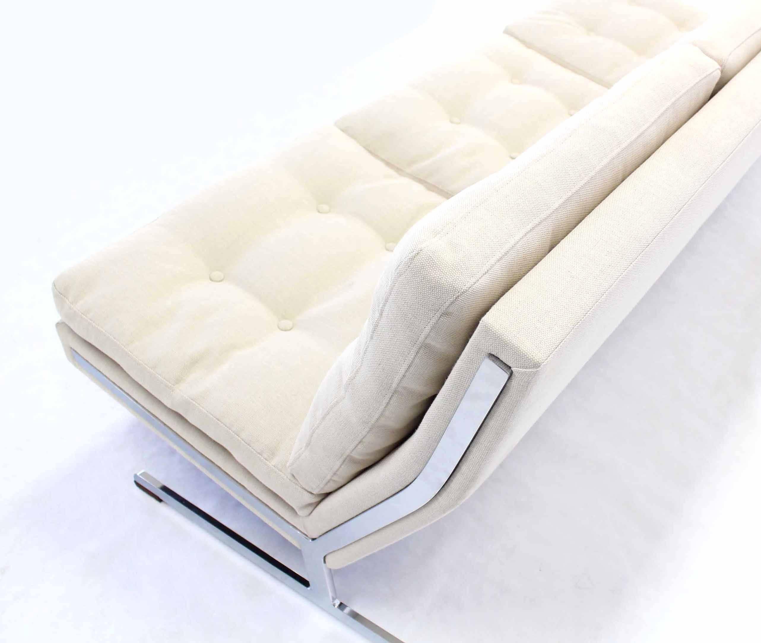 American Mid-Century Modern Chrome Sofa New Upholstery Fabricius & Kastholm for Bo-Ex