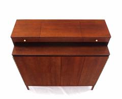 Paul McCobb for Calvin Mid-Century Modern High Chest w/ Flip Mirror Vanity