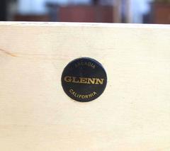 Hidden File Drawer Glenn California Mid Century Modern Walnut Writing Table Desk