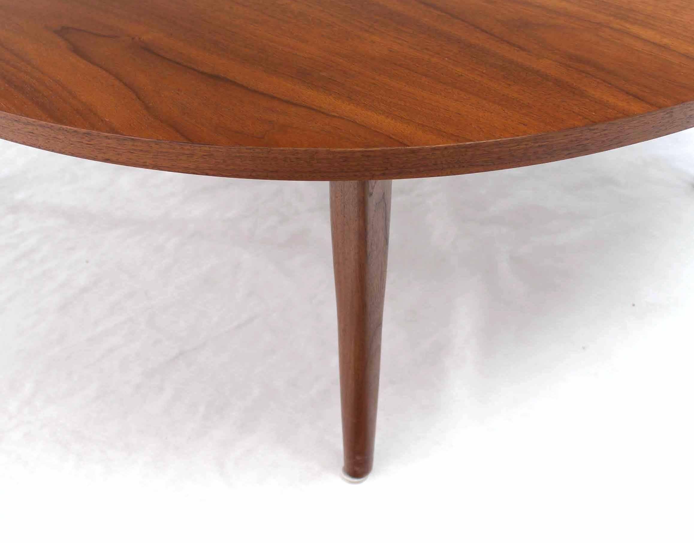 20th Century Walnut Coffee Table with Accents Pattern in the Center