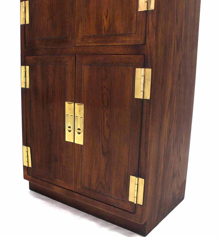 Pair of Henredon Storage with Brass Hardware at 1stDibs