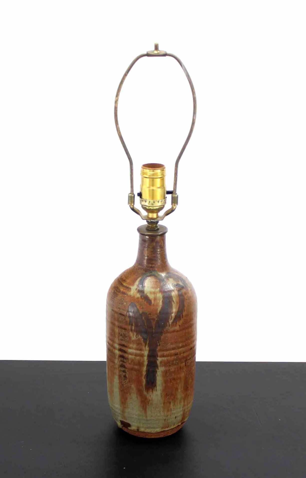 American Art Pottery Ceramic Table Lamp For Sale