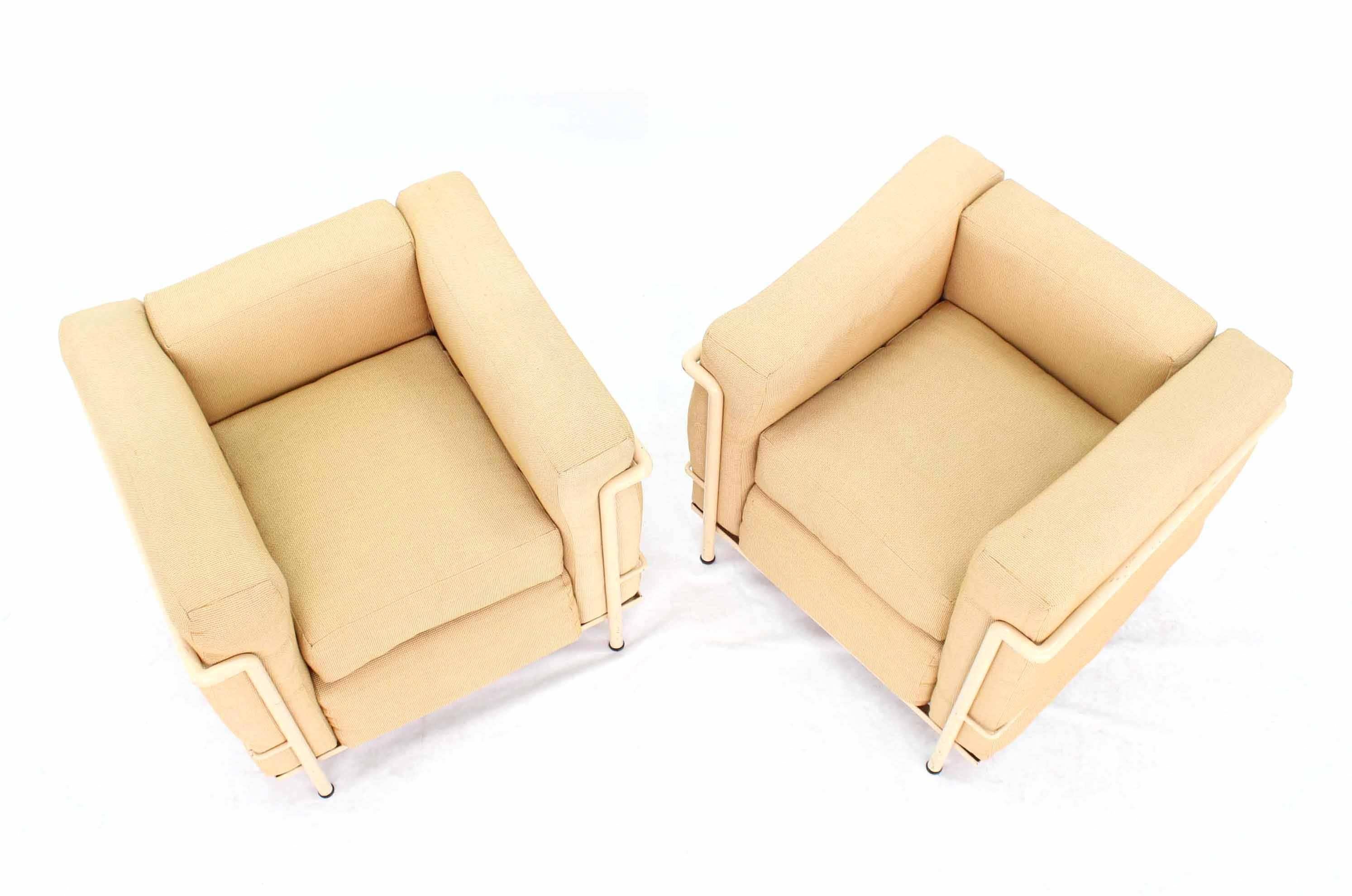 American Pair of LC 2 Le Corbusier Armchairs