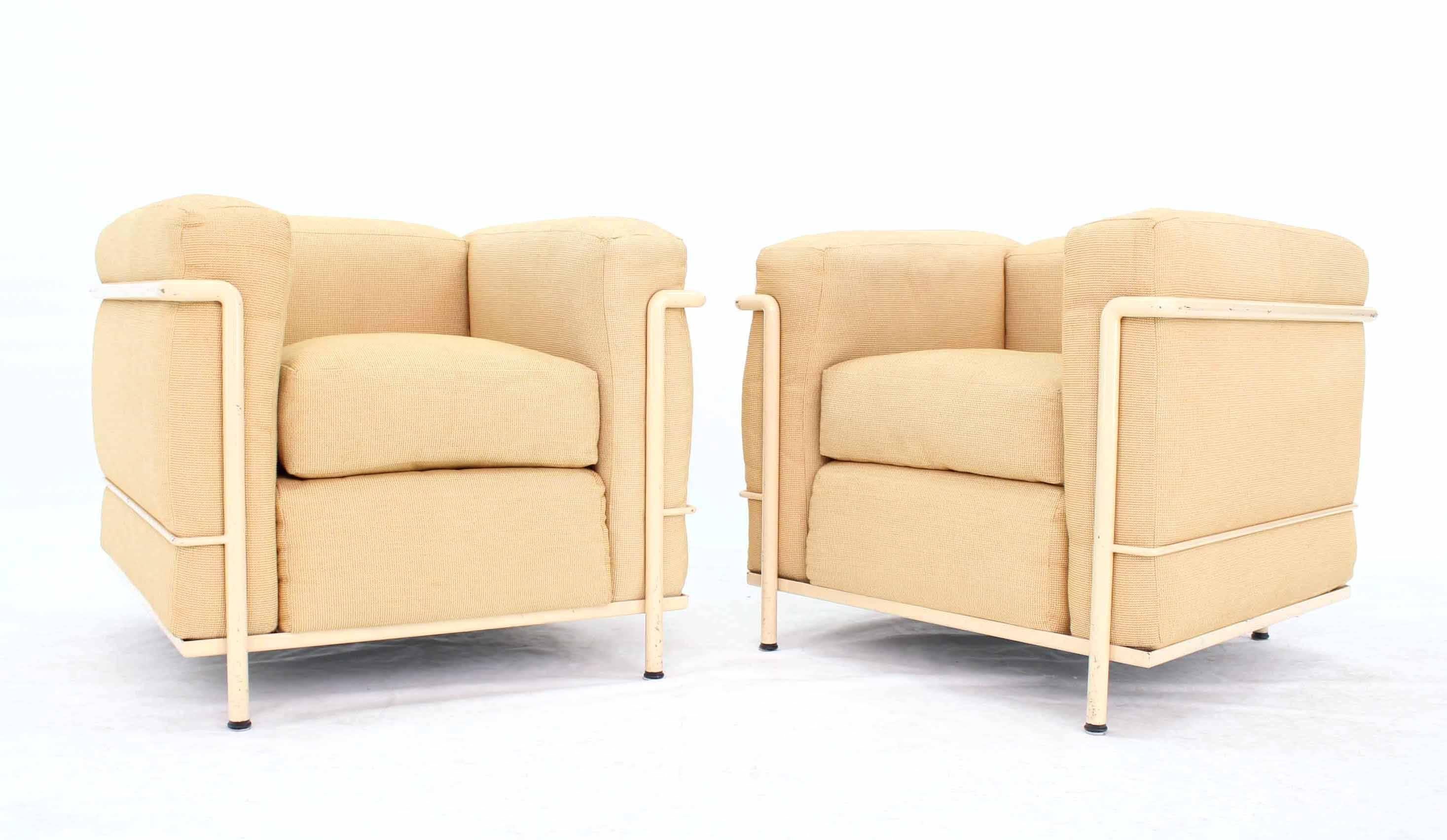 Pair of LC 2 Le Corbusier Armchairs In Excellent Condition In Rockaway, NJ